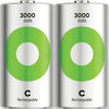 Gp nimh oplaadbare batterij c 3000ma blister(2) - 3311460