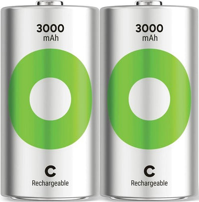 Gp nimh oplaadbare batterij c 3000ma blister(2) - 3311460