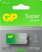 Gp super alkaline 9 volt 6lr61 1604a 3012425 - afbeelding 1