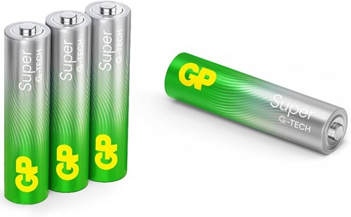 Super alkaline AAA-batterijen 4PK