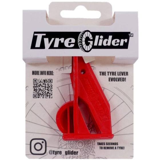 Tyre glider ergonomische bandenafnemer 7,8 x 4,3 cm rood