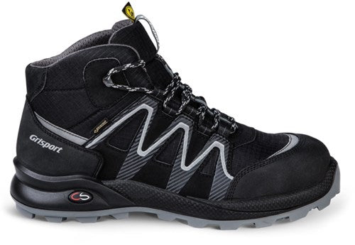 Grisport safety cross gtx line 33663 hoog s3 esd | zwart zilver | maat 44 - 00.049.014.44