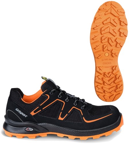 Grisport safety cross safety beat 33602 laag s3 zwart oranje - maat 41 - 00.049.007.41