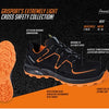 Grisport safety cross safety beat 33602 laag s3 zwart oranje - maat 45 - 00.049.007.45