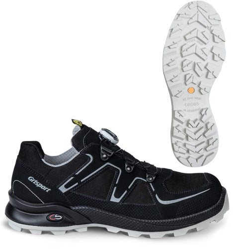 Grisport safety cross safety horizon 33606 boa s3 zwart zilver - maat 41 - 00.049.011.41