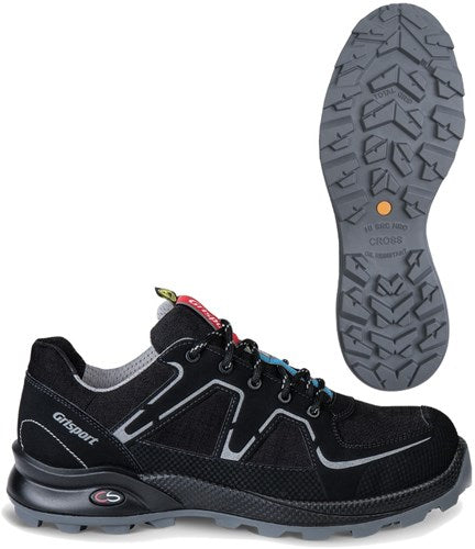 Grisport safety cross safety nordic 33603 laag s3 zwart zilver - maat 44 - 00.049.008.44