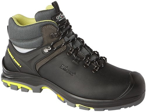 Grisport safety tundra 33504 hoog s3 zwart lime - maat 39 - 11.049.046.39