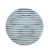 Gusta bord strepen blauw ø20cm - afbeelding 1