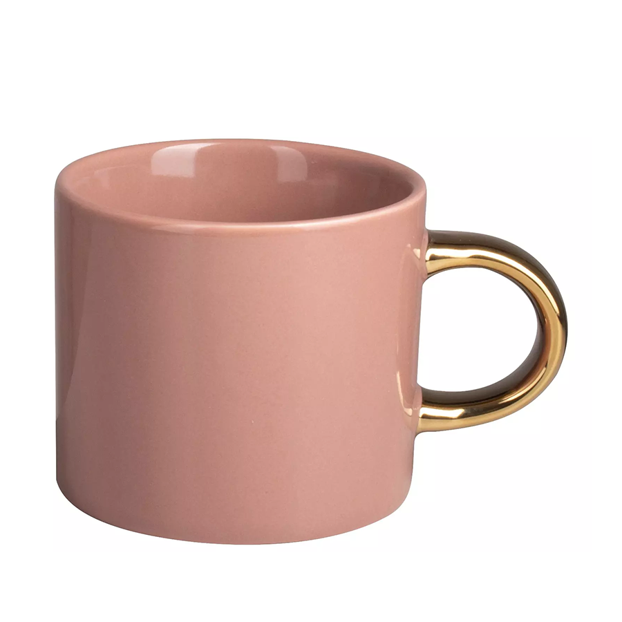 Gusta mok lichtroze goud 230ml ø8,5x7,5cm