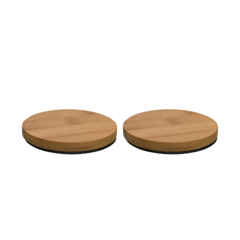 Gusta onderzetters bamboe ø9,5cm 2 stuks