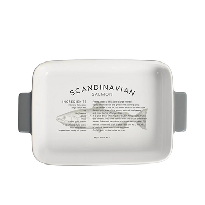 Gusta ovenschaal scandinavian grijs 32x19x5,8cm