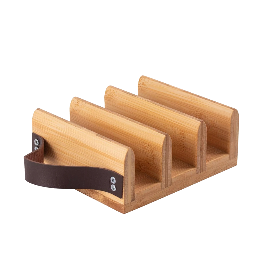 Gusta taco houder bamboe 14x12cm