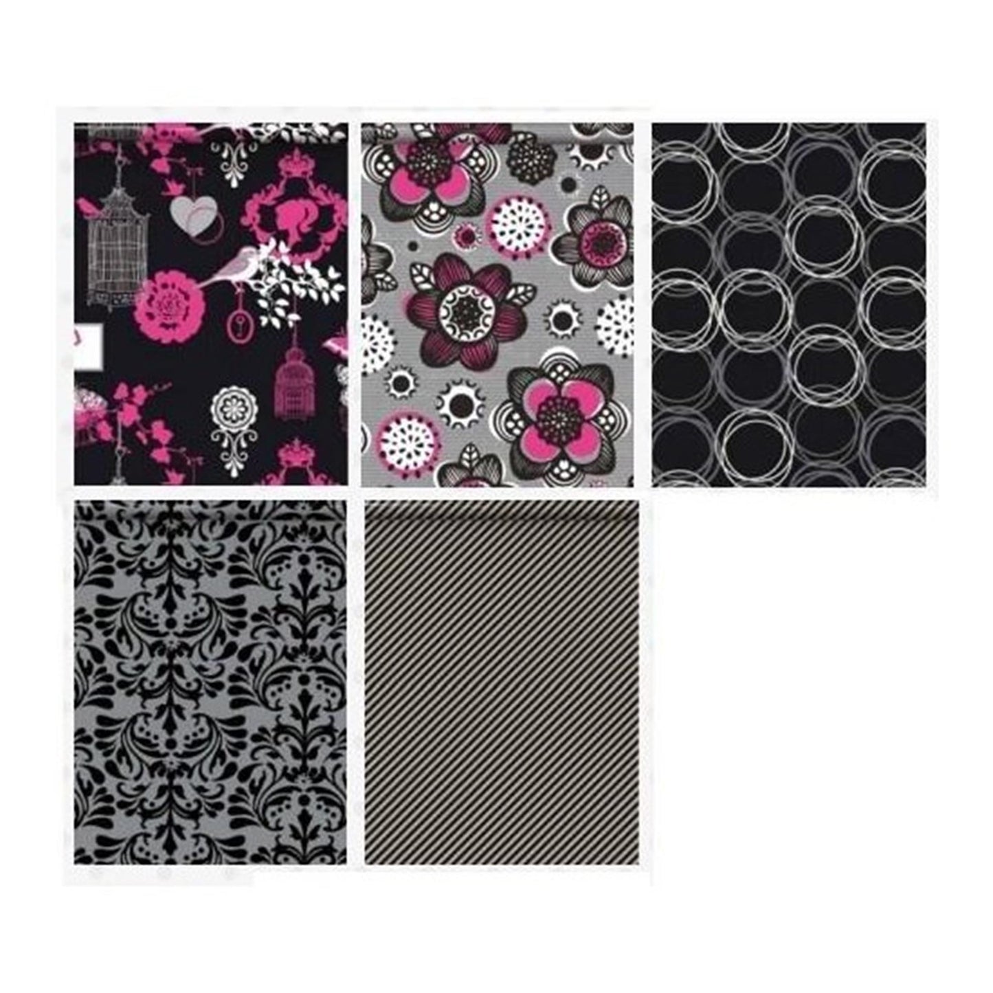 Cadeaupapier zwart wit rol 200x70cm
