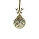 Kerstbal gewei glas goud ø8cm