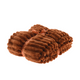 H s plaid rib roestbruin 130x150cm