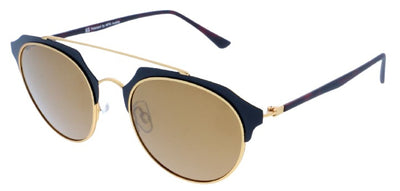 zonnebril unisex 84101 cat. 3 piloot metaal zwart bruin