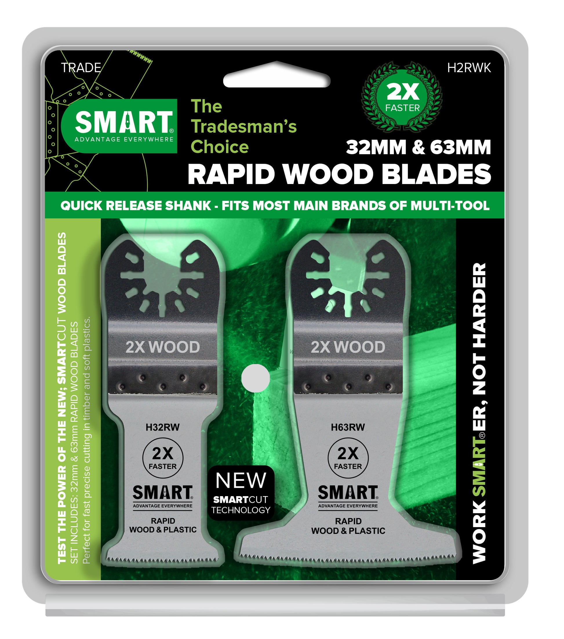 Smart un tra 2st blad assorti snelsnij hout - h2rwk h2rwk