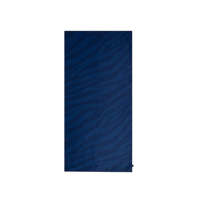 Vibrant stripes | blauwe microvezel handdoek 180 x 90 cm
