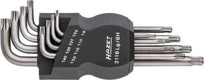 Hazet winkelstiftschlüsselsatz angle screw set 8tlg. torx