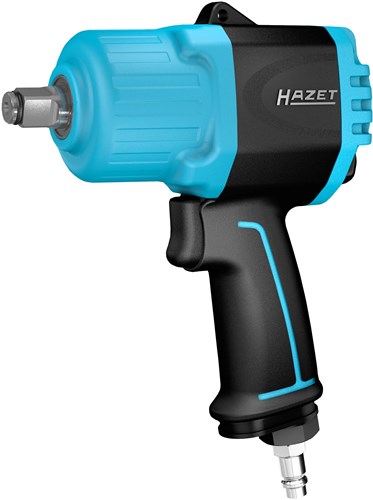 Hazet twin turbo slagmoersleutel 9012tt · losdraaimoment maximaal [nm]: 2200 nm · 1 2 inch (12,5 mm) vierkant massief · krachtig slagwerk met dubbele hamer