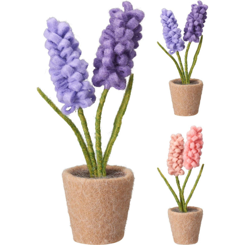 Home styling hyacint vilt in pot 21cm