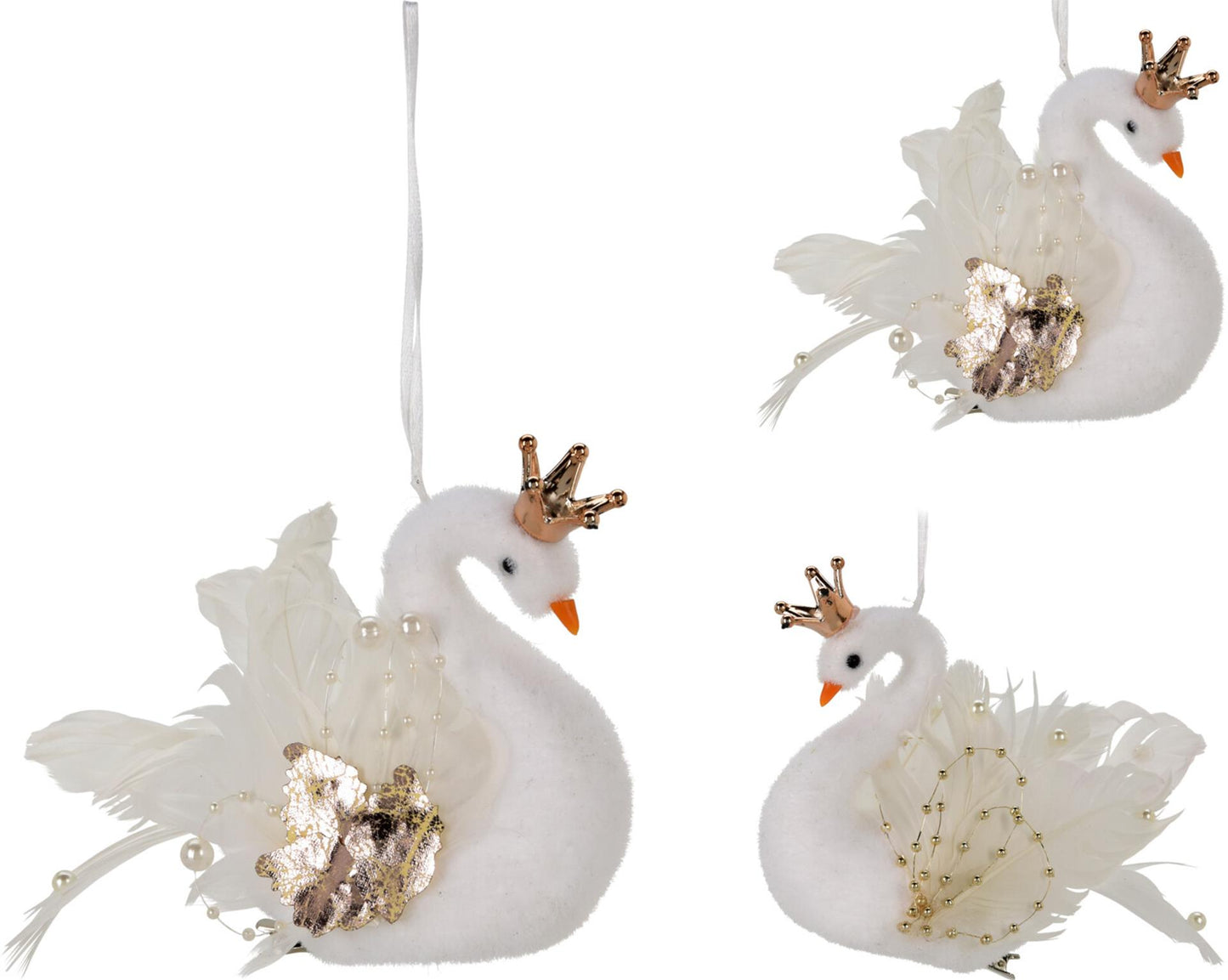 Home styling hangdeco zwaan 17cm