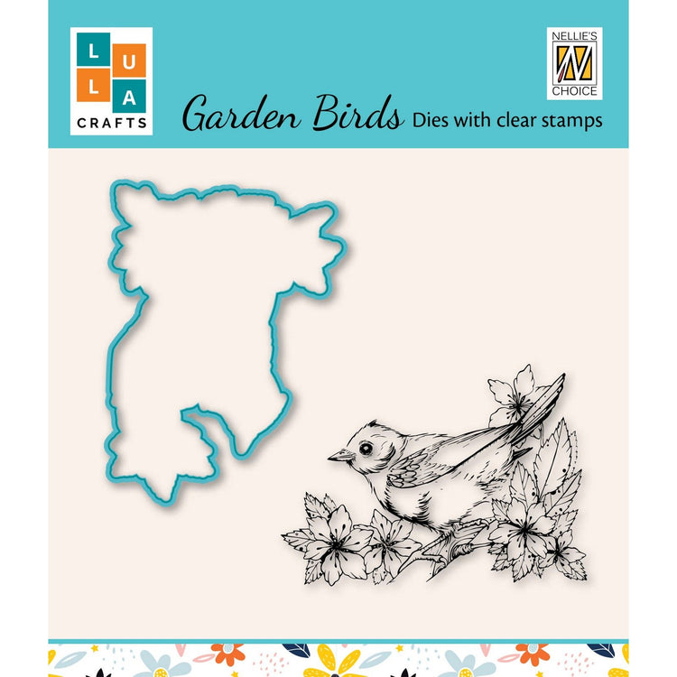 Nellie's choice • cutting die clear stamp garden birds kleine vogel