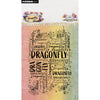 Studio light • hazel eaton clear stamp grunge word cloud dragonfly dreams 62x93x3mm