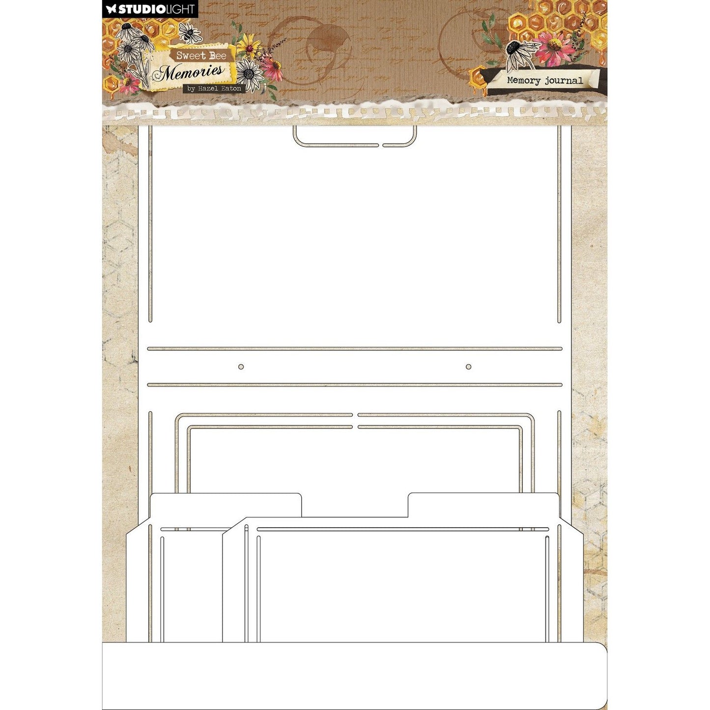 Studio light • sweet bee memories stencil memory journal