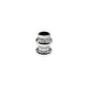 headset 1 inch silver