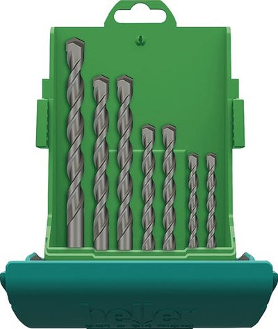 Heller beton- steenboorset | 7-delig | d. 4 5 2 x 6 8 10 12 mm | 1 stuk - 16884 - 16884a