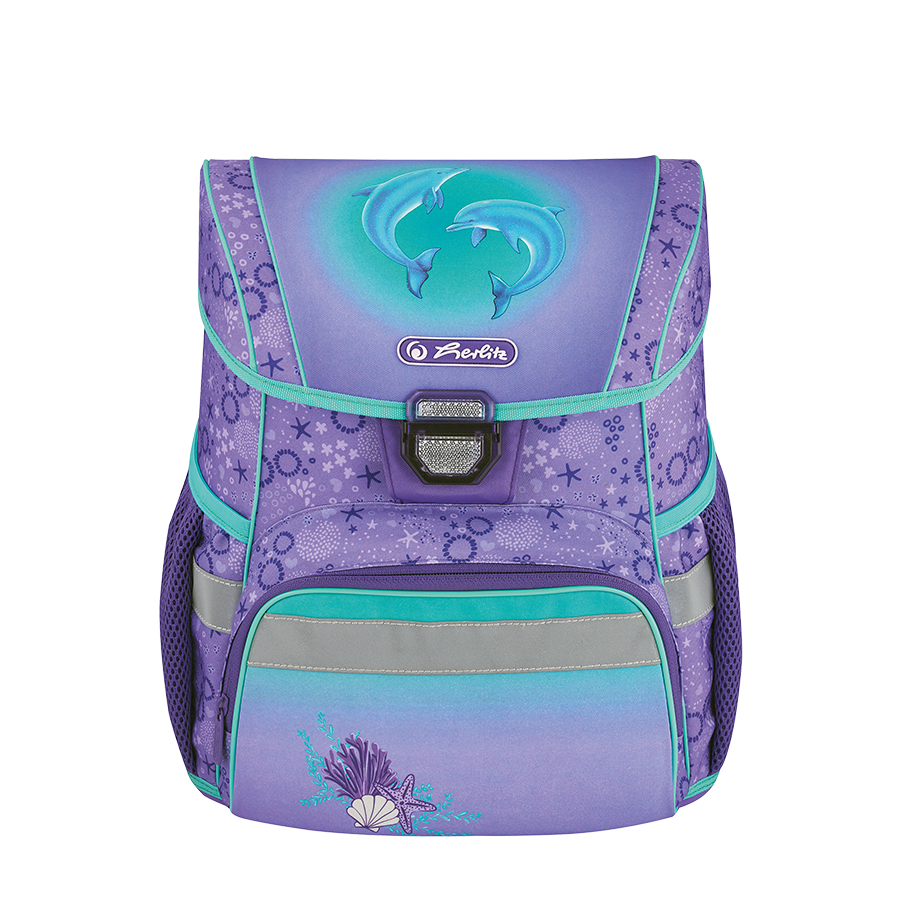 Abi herlitz schooltas loop plus dolphins 4-delig
