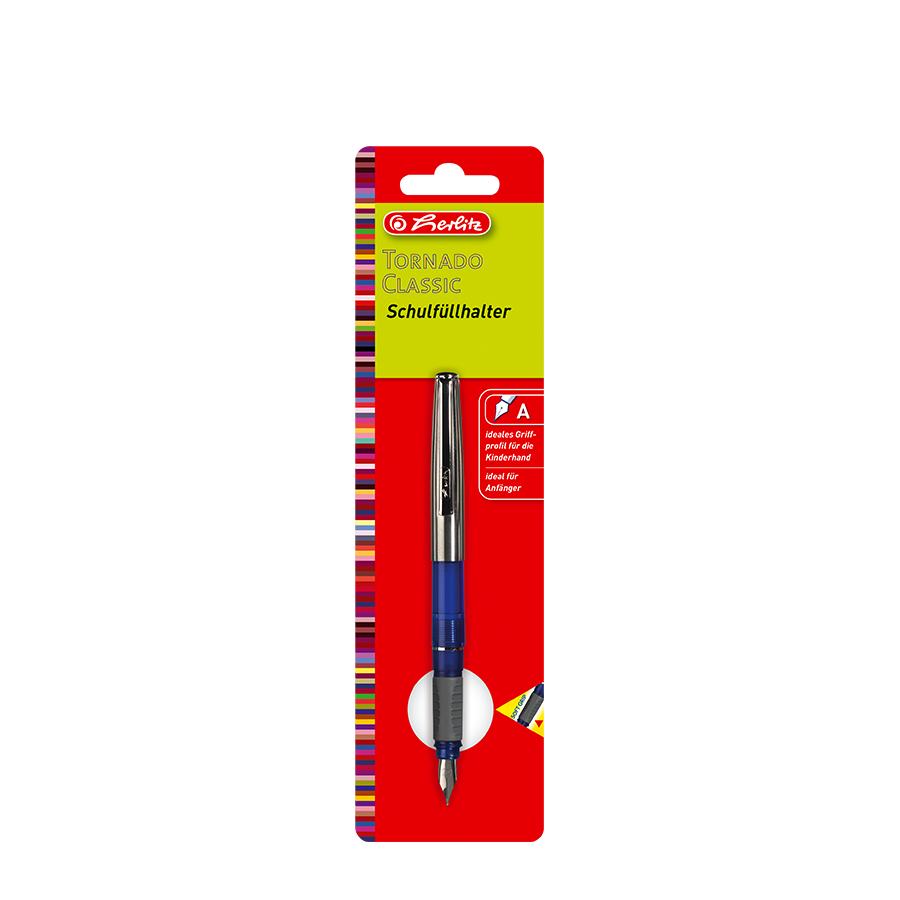 Herlitz schoolvulpen tornado classic blauw
