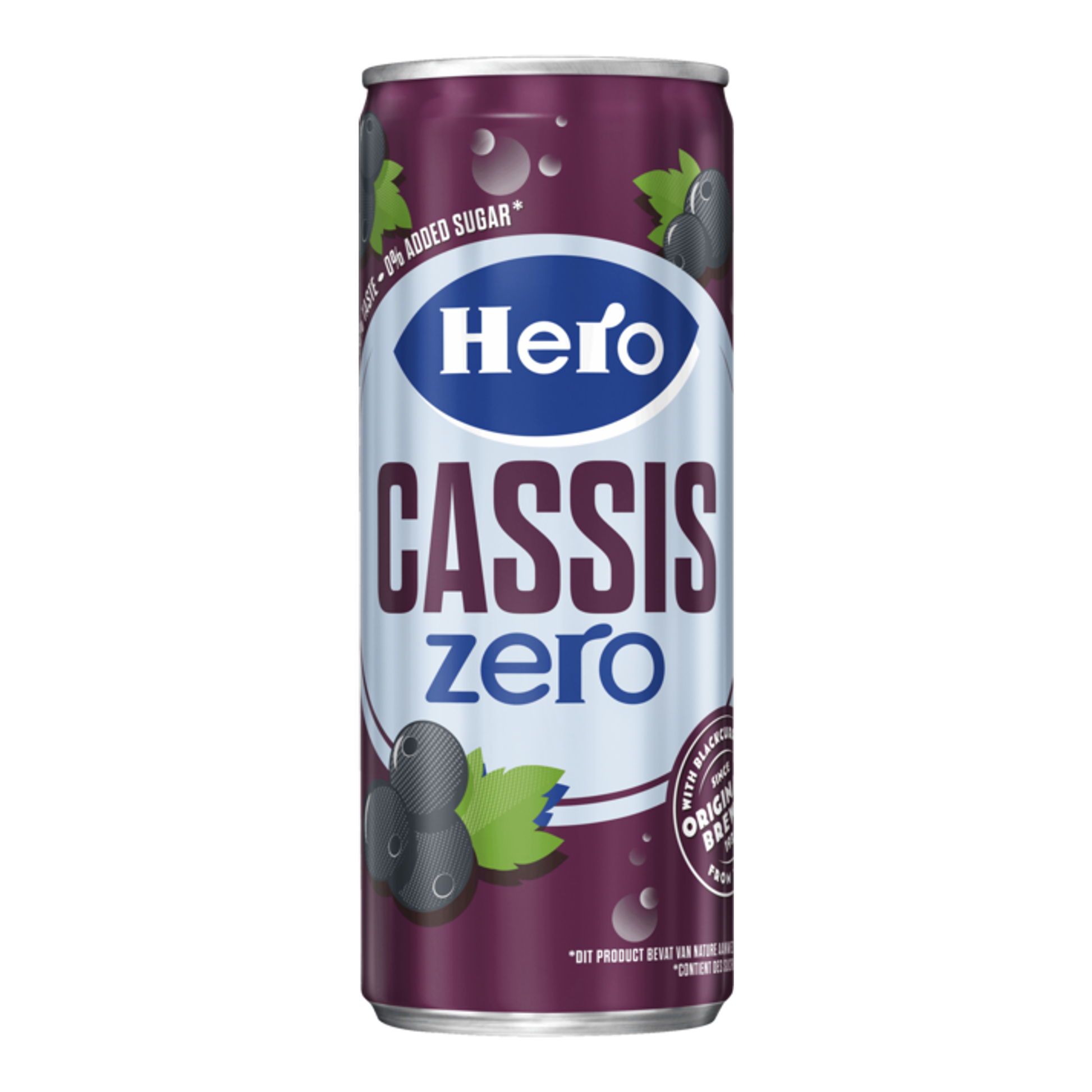 Hero small cassis zero blik (24x 250ml)