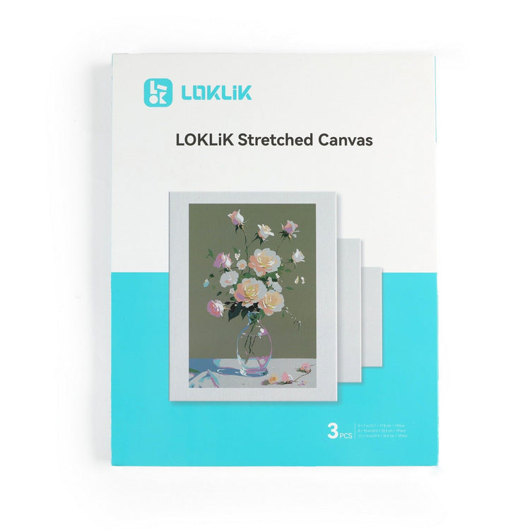 Loklik • ipaint opgespannen canvas 3st.