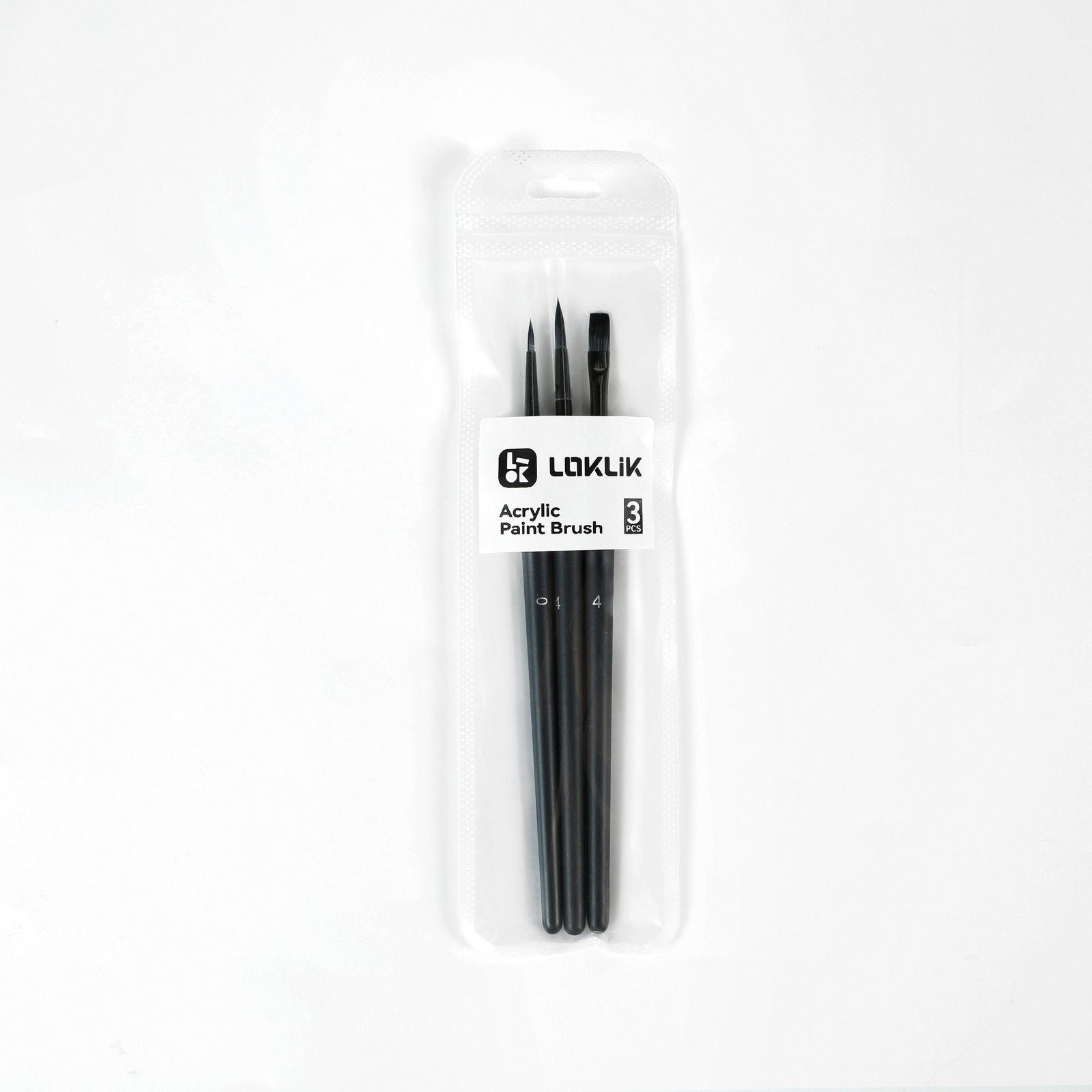 Loklik • acryl verfkwasten set 3st.