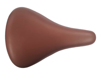 Hi-point zadel voor kinderfiets 12 of 14 inch imitatieleer bruin