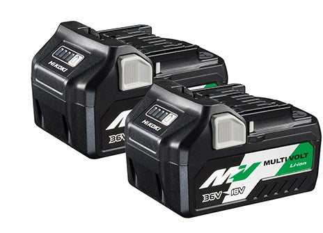 Hikoki 2x bsl36a18 multi-volt accu - 36v 2.5ah 18v 5.0ah li-ion - 373788