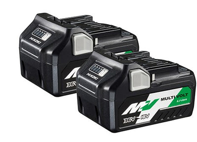 Hikoki 2x bsl36a18 multi-volt accu - 36v 2.5ah 18v 5.0ah li-ion - 373788