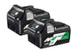 Hikoki 2x bsl36a18 multi-volt accu - 36v 2.5ah 18v 5.0ah li-ion - 373788