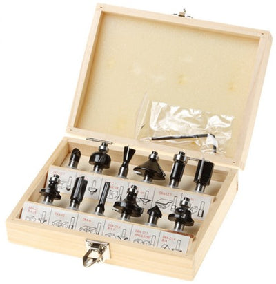 Hikoki accessoires hikoki freesset 12-delig 8mm schacht