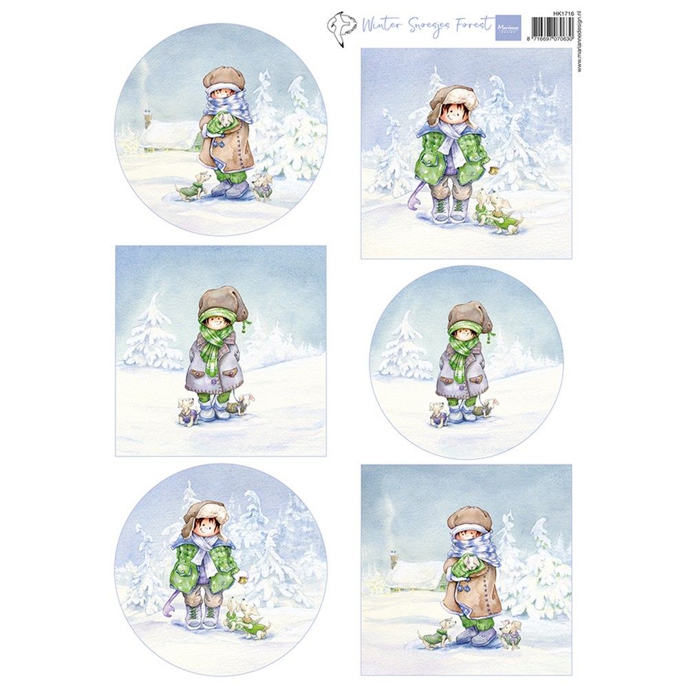 Marianne design • knipvel hetty's snoesjes - winter forest