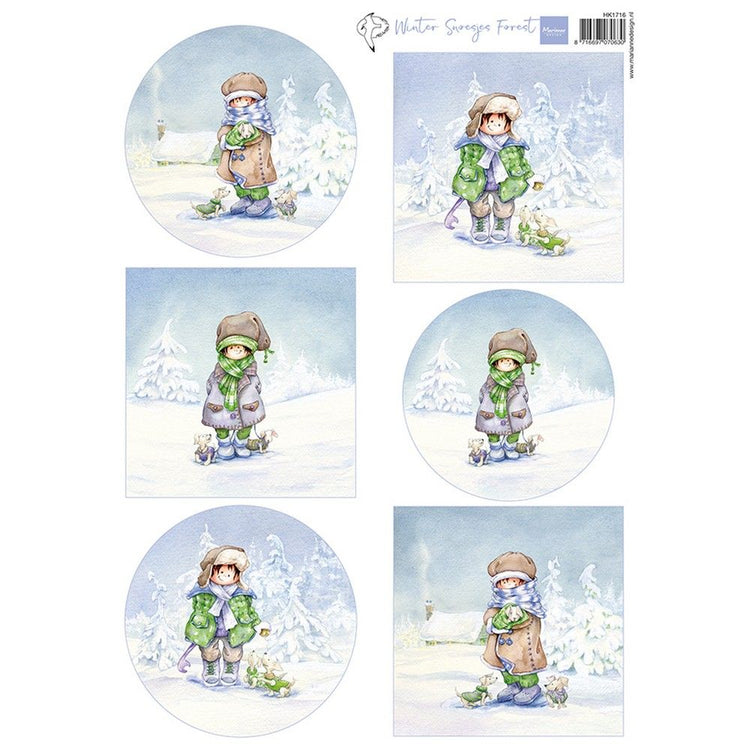 Marianne design • knipvel hetty's snoesjes - winter forest