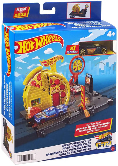 Pic hotwheels speedy pizza pick-up speelset