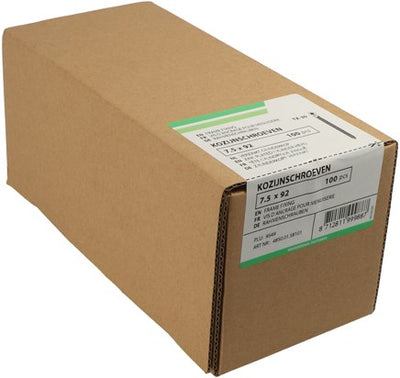 Hoenderdaal fasteners hoenderdaal kozijnschroef vz ck torx tx30 7.5x92 | 100 stuks - 4850.01.58101