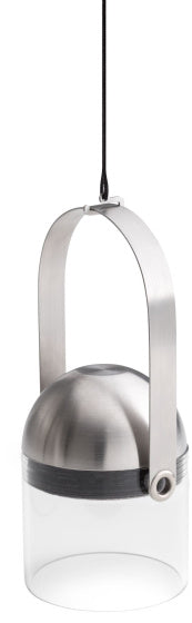 Höfats Gravity Candle windlicht 13 cm zilver