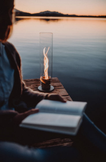 Höfats Spin 120 sfeerlantaarn RVS 23 x 54 cm zilver