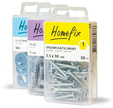 Homefix plankdrager vz 18x7 + bus | 4 stuks - 6701.30.40030