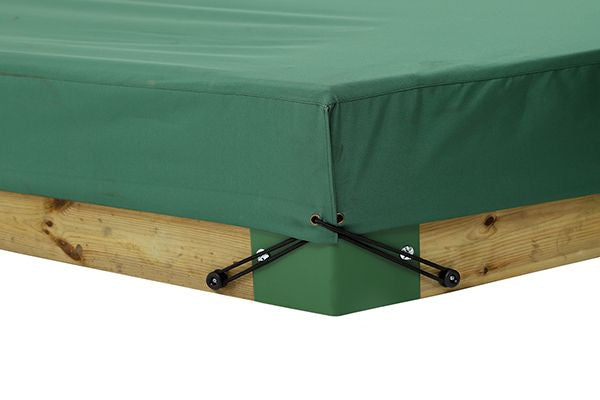 afdekhoes voor zandbak 210 cm polyester groen