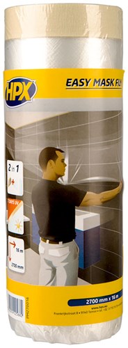 Hpx easy mask film crêpepapier | 2700mm x 16m - pm270016 pm270016
